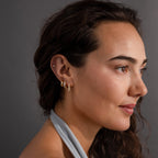 Dainty Pave Link Earrings