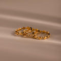 Diamond Wave Eternity Ring Set