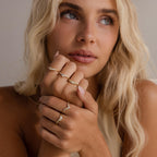 Art Deco Curve Diamond Ring