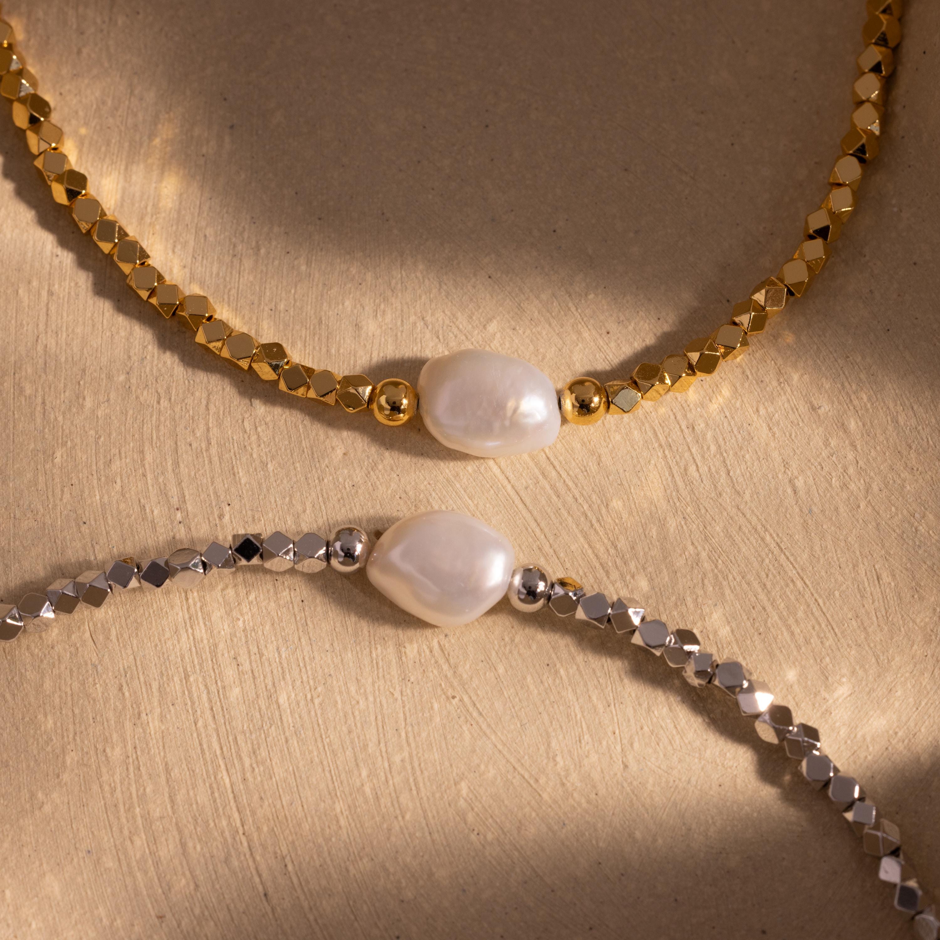 Pearl Charm Beaded Bracelet