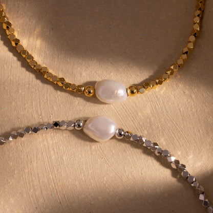 Pearl Charm Beaded Bracelet