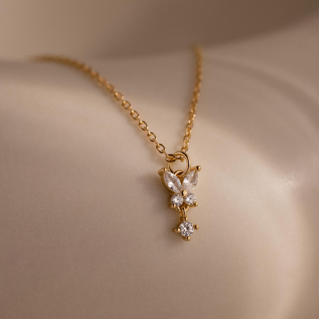 Butterfly Drop Necklace