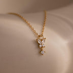 Butterfly Drop Necklace