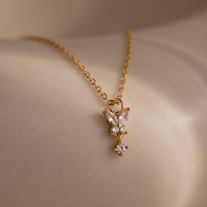 Butterfly Drop Necklace