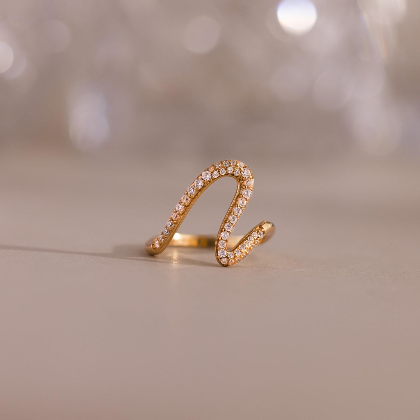 Pave Wave Ring