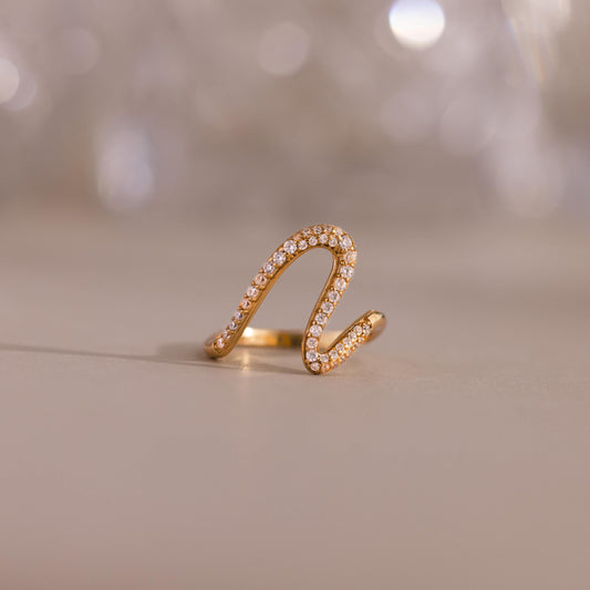 Pave Wave Ring