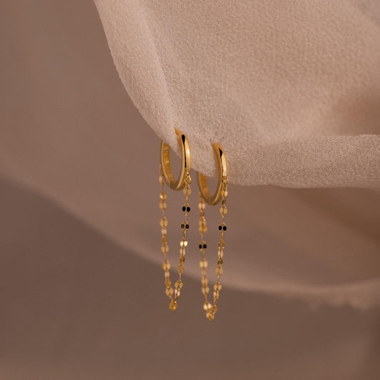 Mirror Chain Huggies