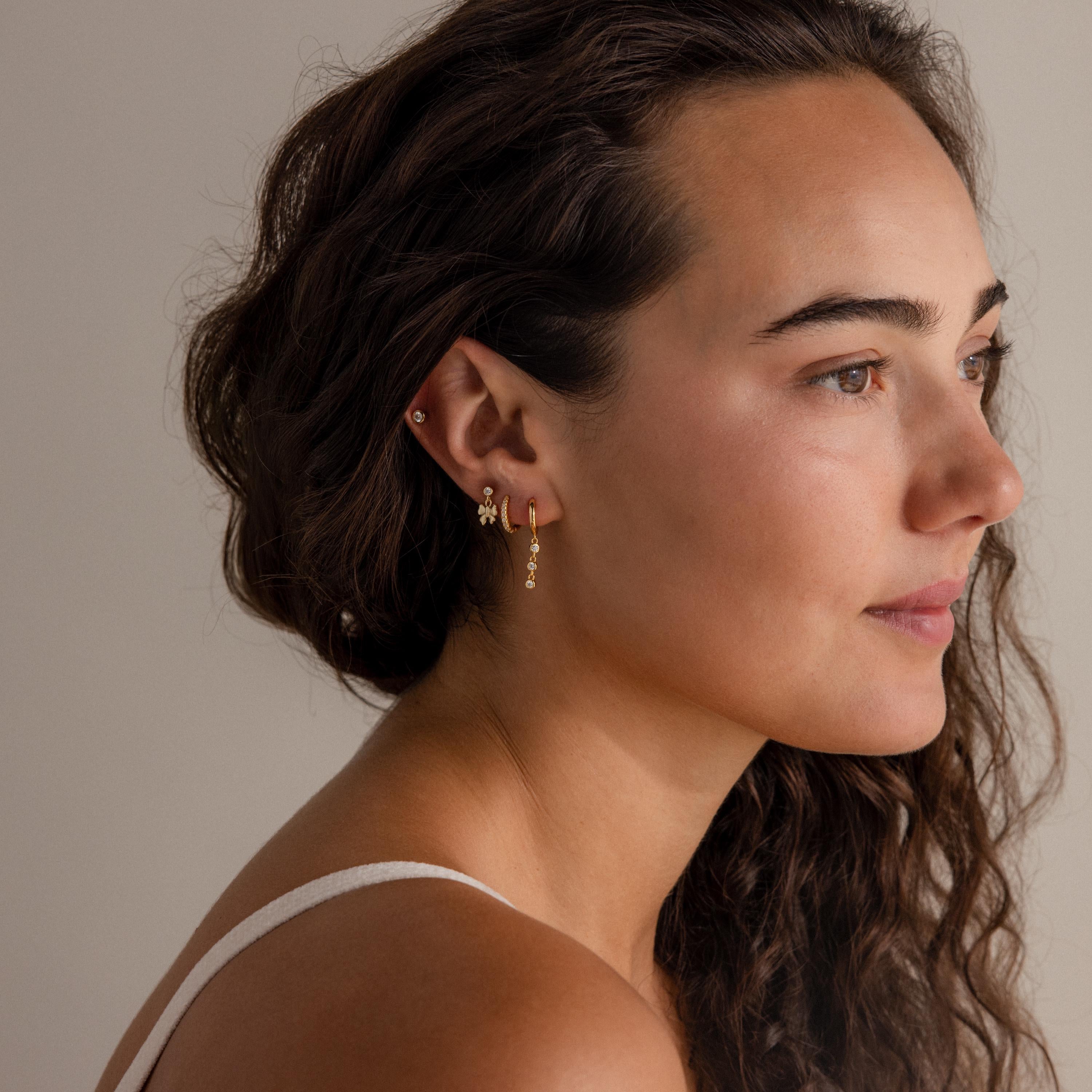 Bow Drop Studs