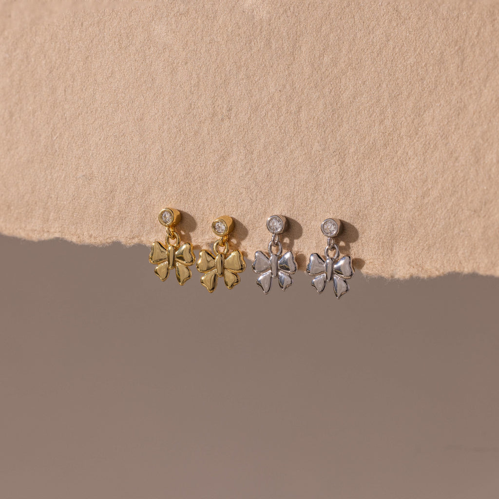 Bow Drop Studs