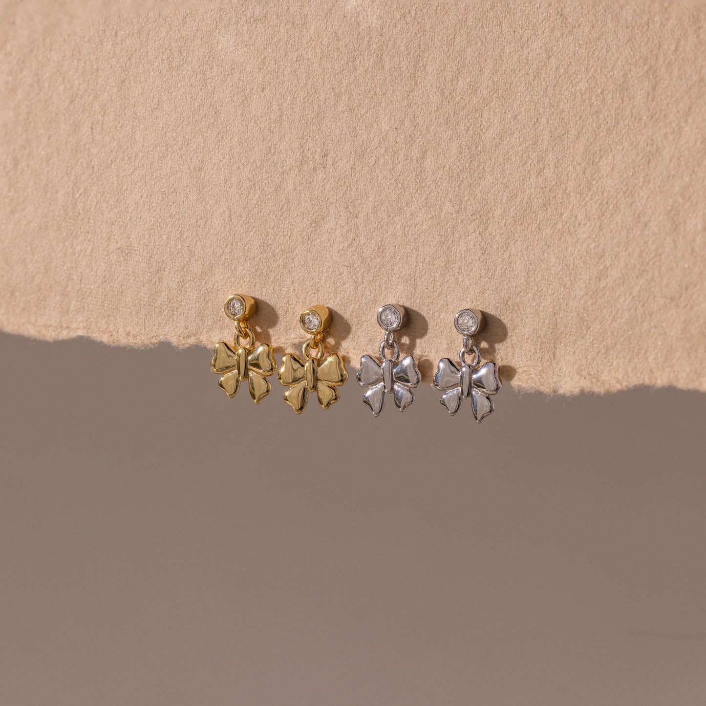 Bow Drop Studs