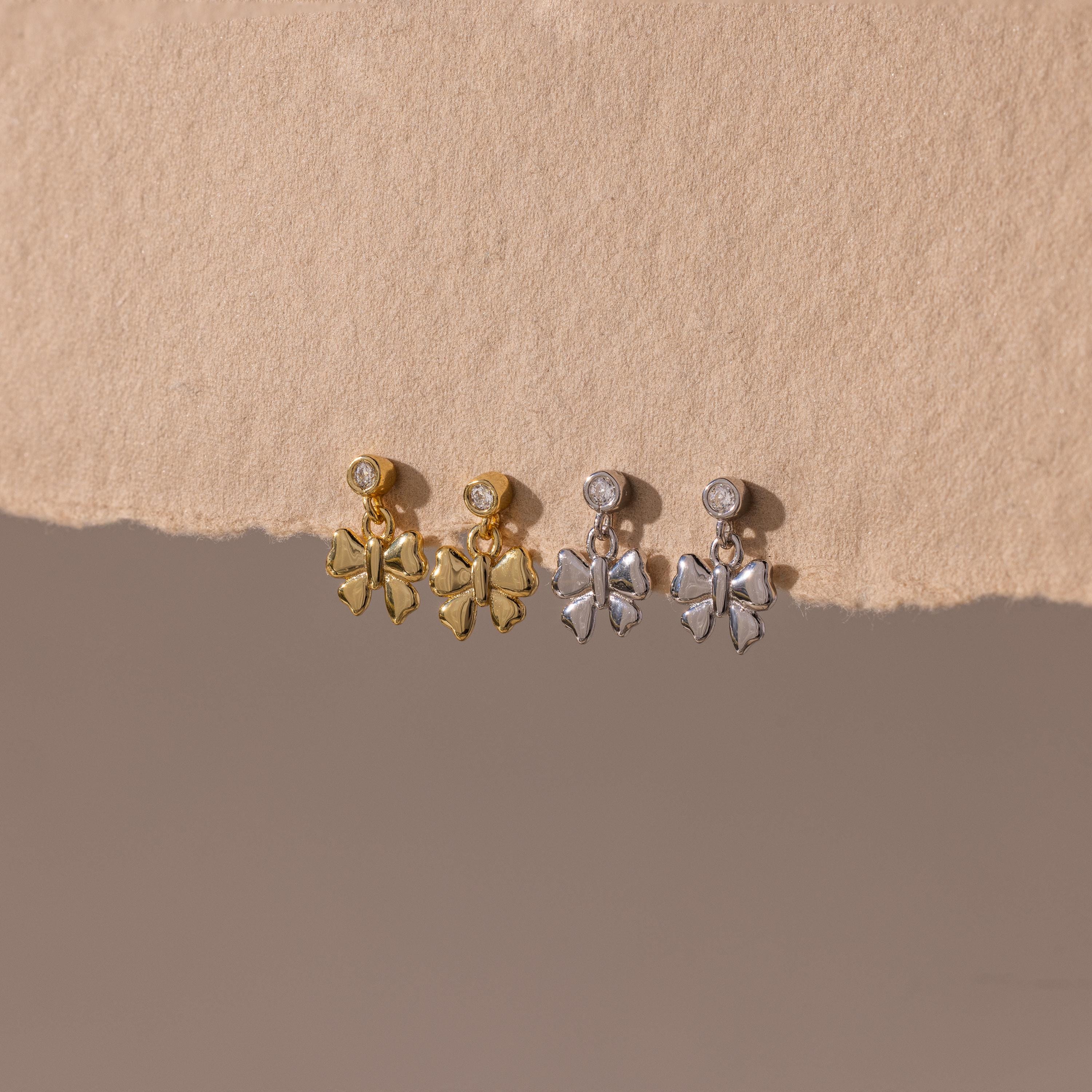 Bow Drop Studs