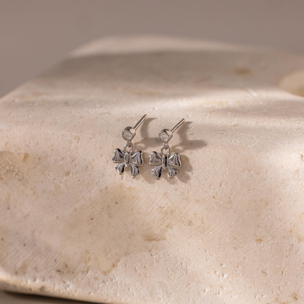 Bow Drop Studs