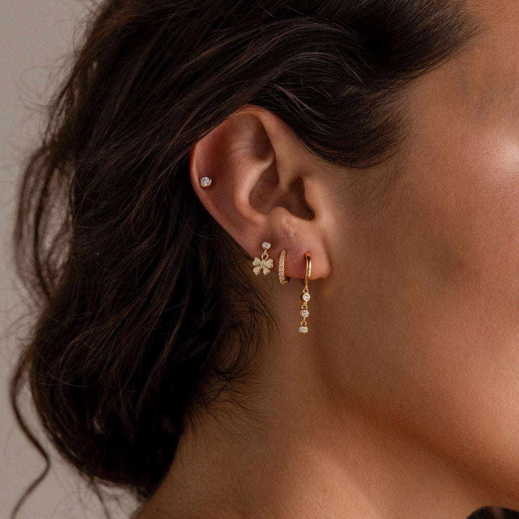 Bow Drop Studs