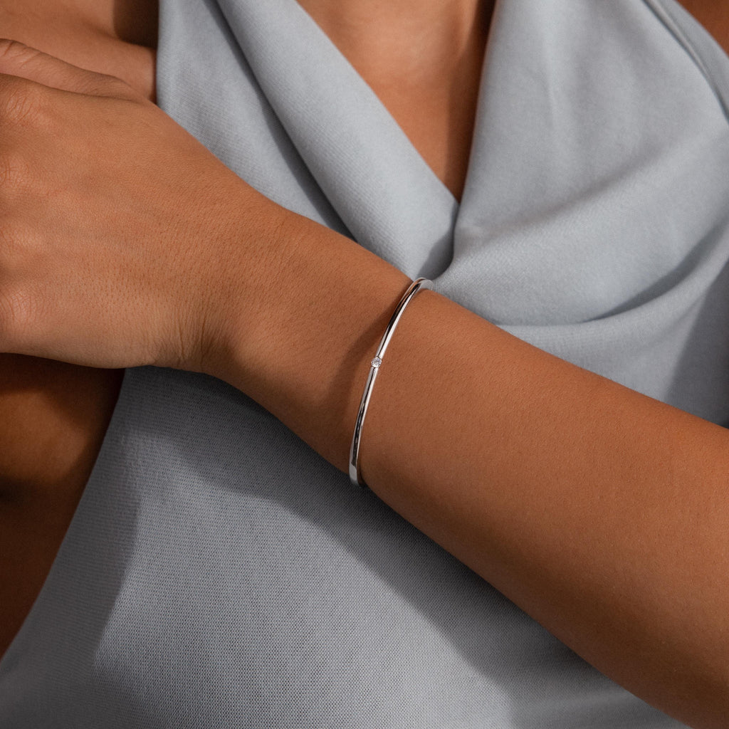 Skinny Diamond Bangle