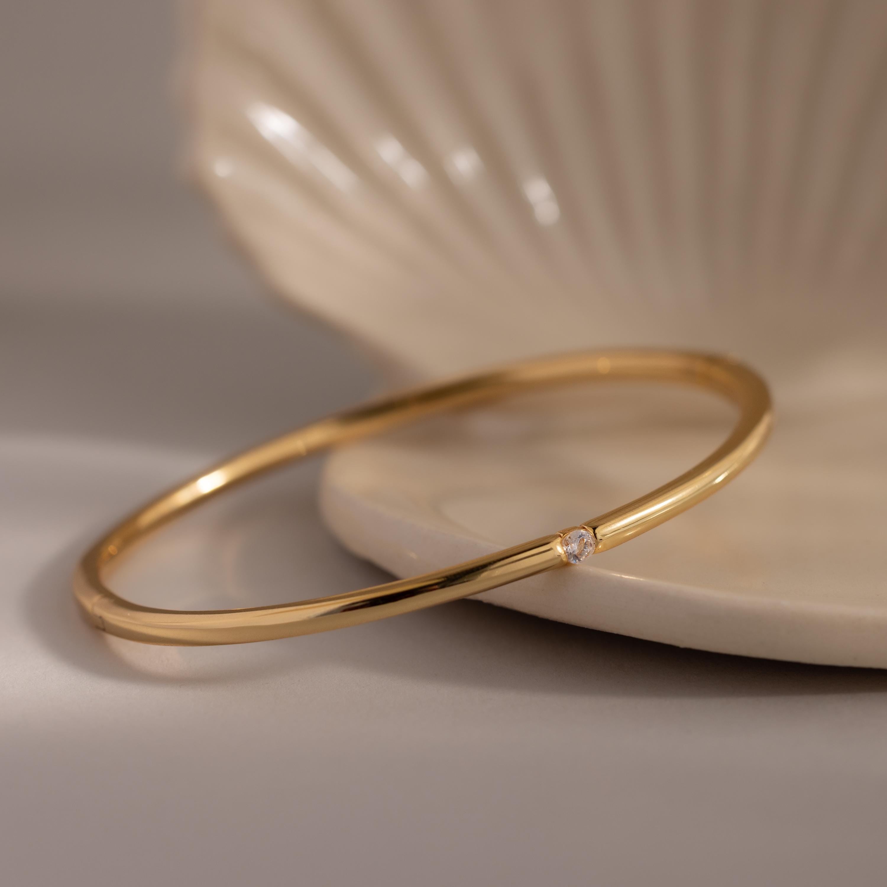 Skinny Diamond Bangle