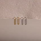 Dainty Pave Link Earrings