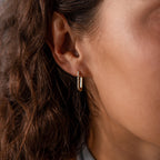 Dainty Pave Link Earrings