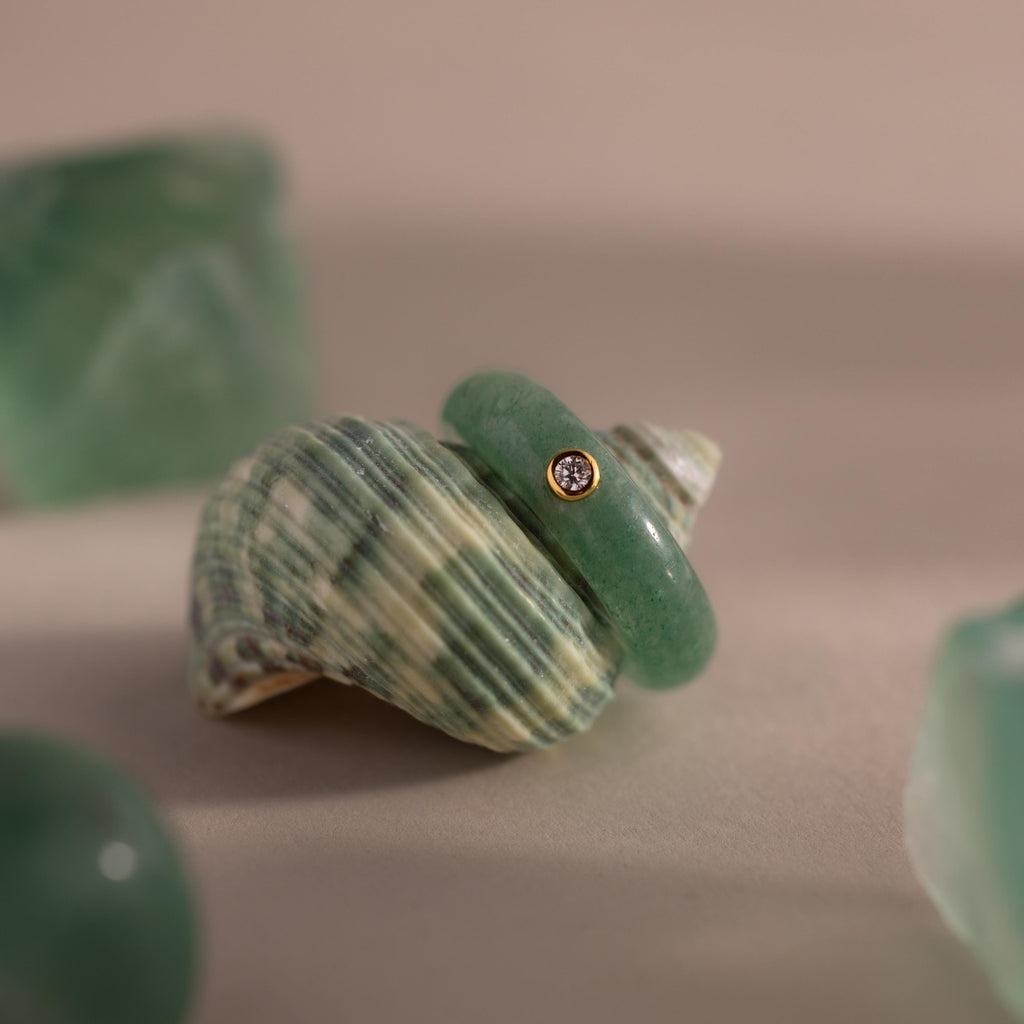 Jade Diamond Ring