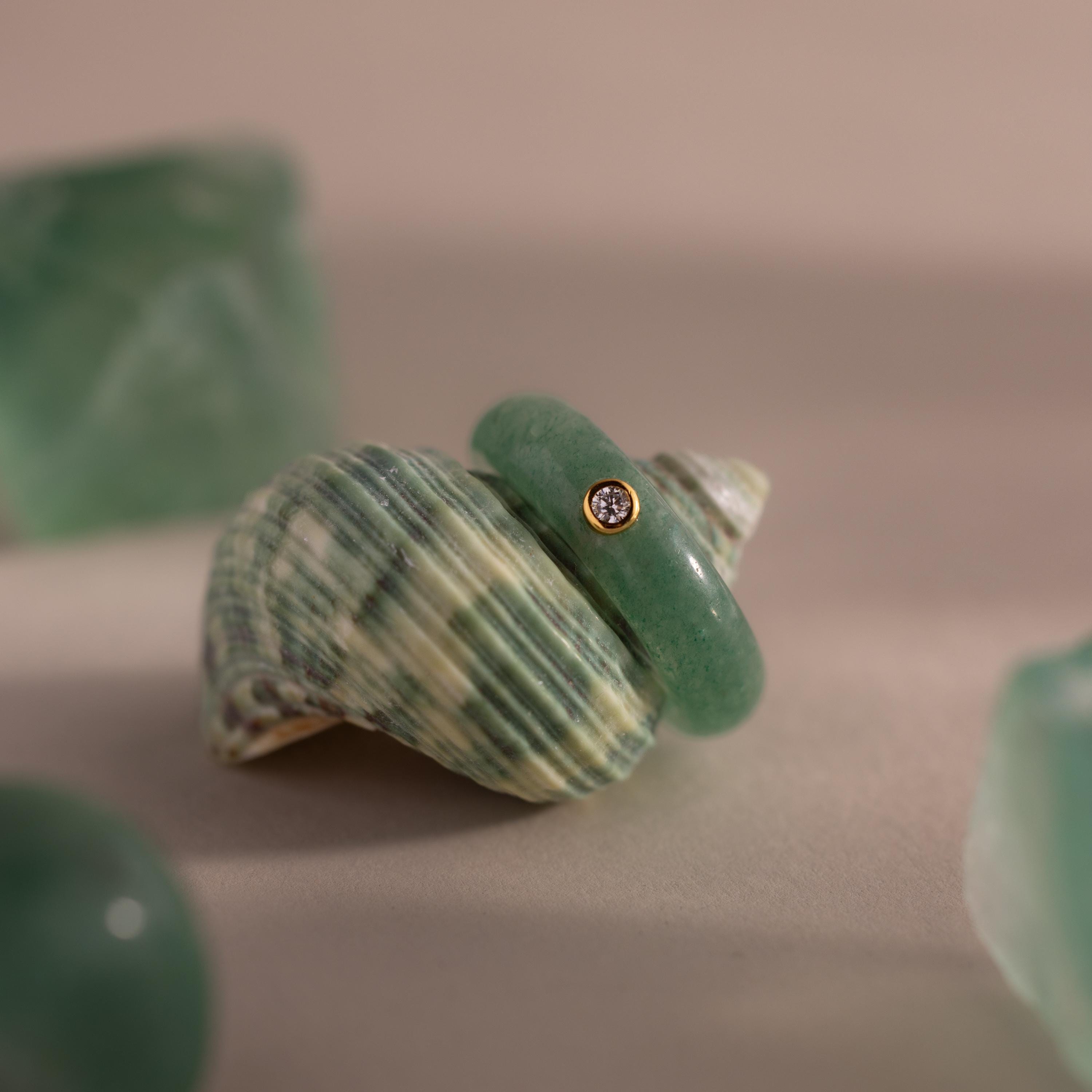 Jade Diamond Ring