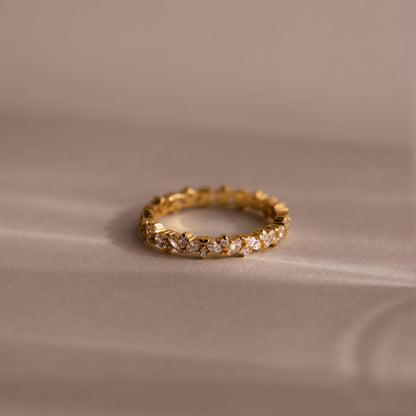 Diamond Cluster Eternity Ring