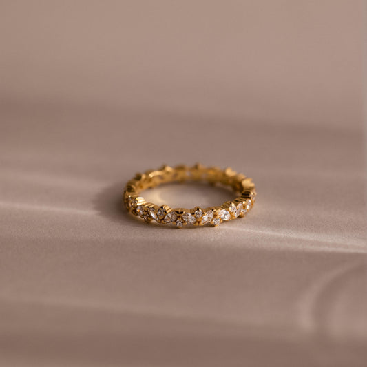 Diamond Cluster Eternity Ring