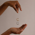 Mixed Metal Dome Ring Set