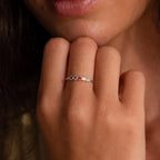Woven Multiple Birthstone Ring