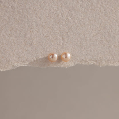 Pink Pearl Studs