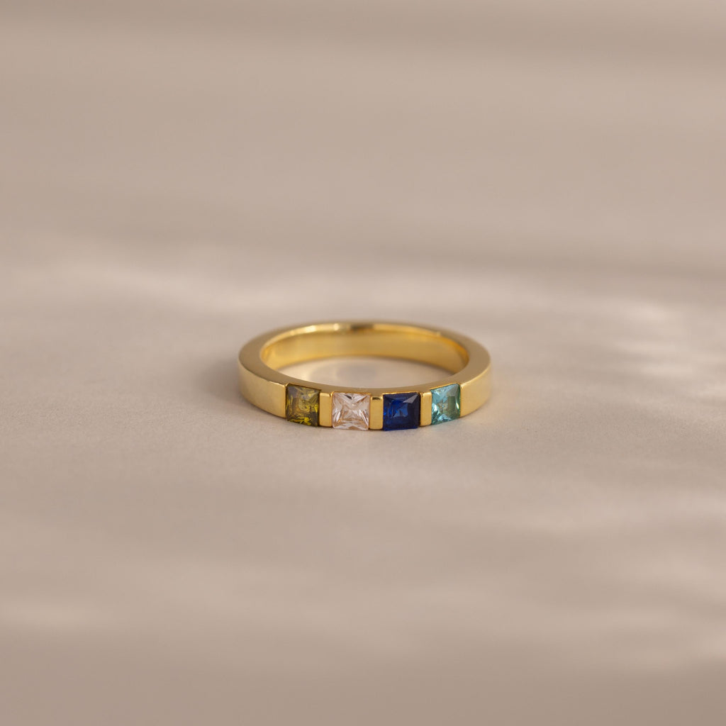 Multiple Birthstone Band
