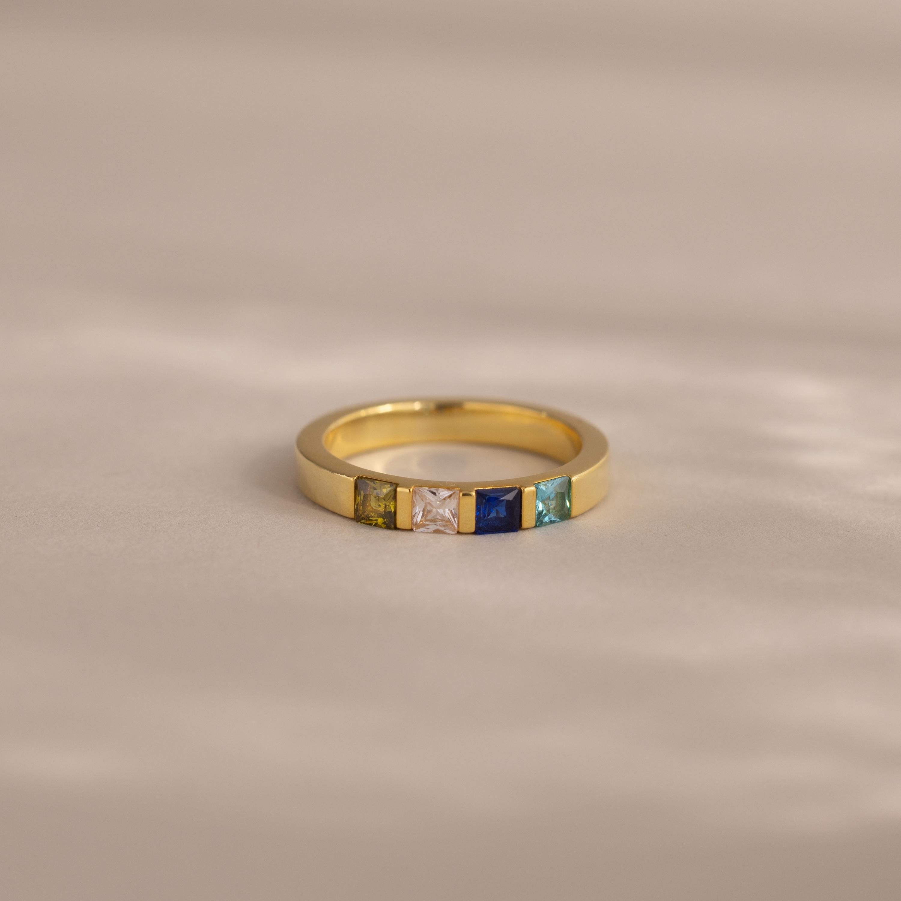 Multiple Birthstone Band