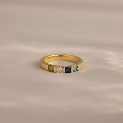 Multiple Birthstone Band
