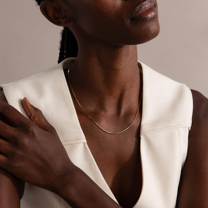 Dainty Herringbone Necklace