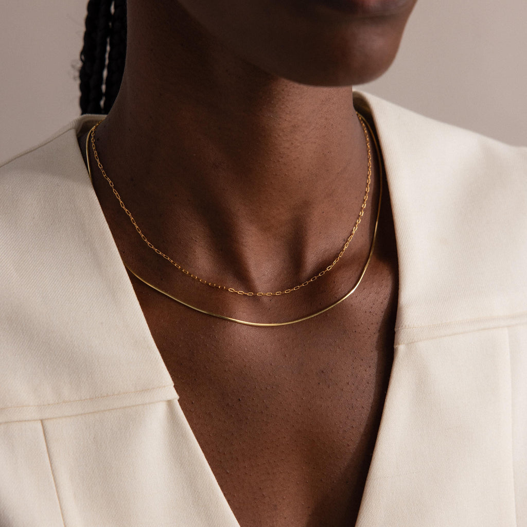 Dainty Herringbone Necklace