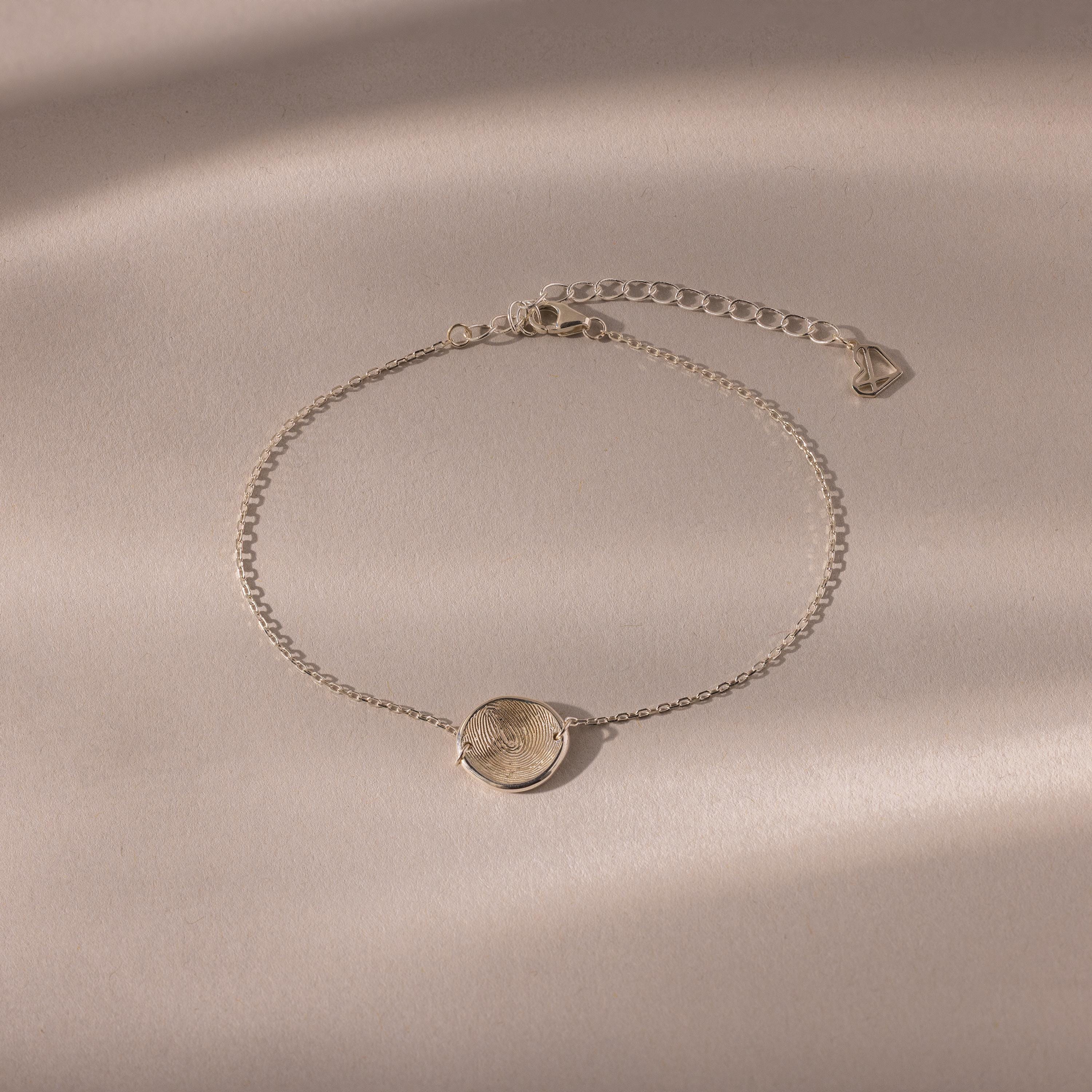 Dainty Organic Fingerprint Bracelet