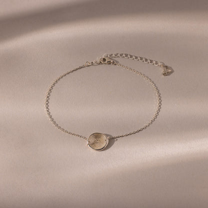 Dainty Organic Fingerprint Bracelet