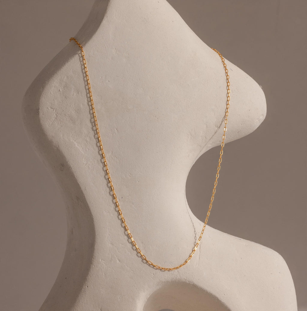 Dainty Paperclip Necklace