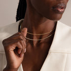 Dainty Paperclip Necklace