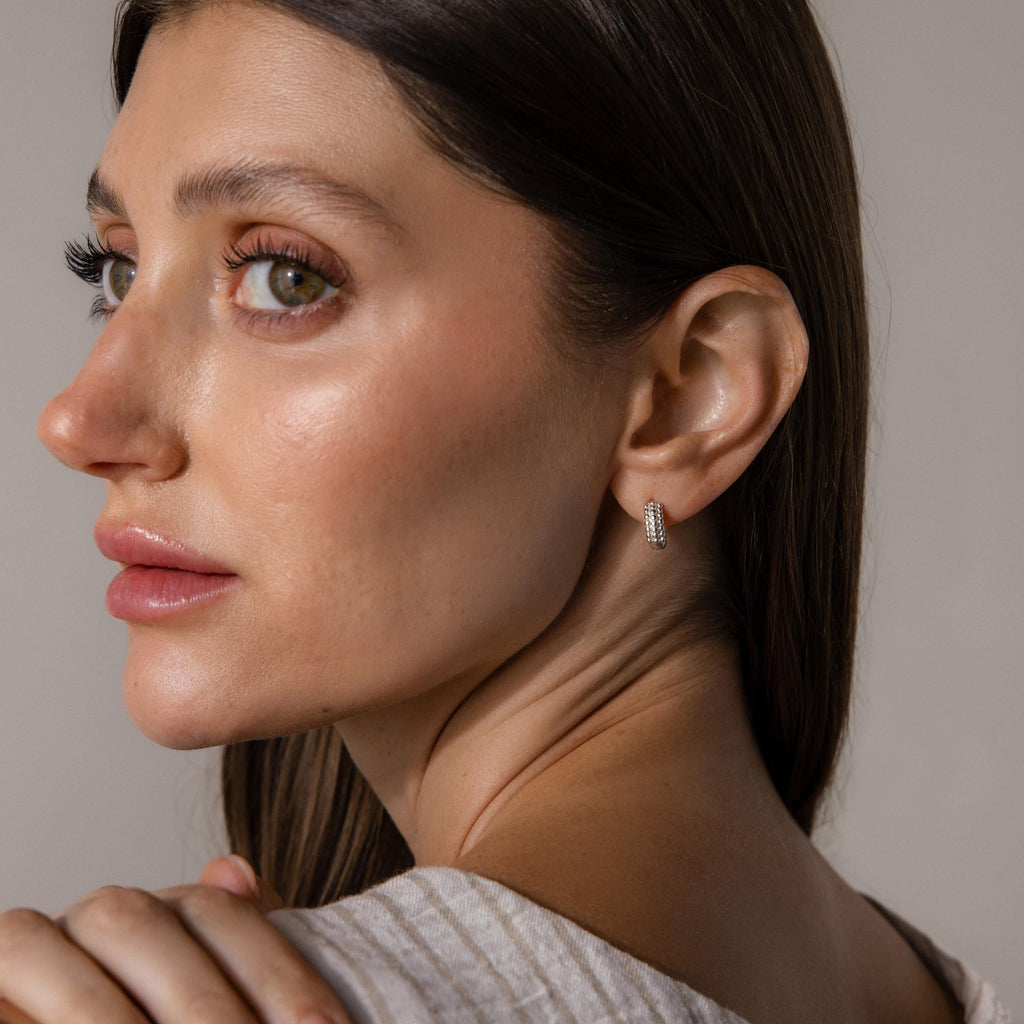 Beaded Chunky Hoops