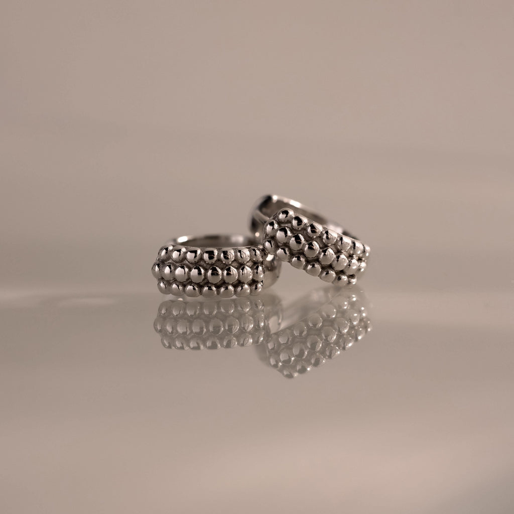Beaded Chunky Hoops
