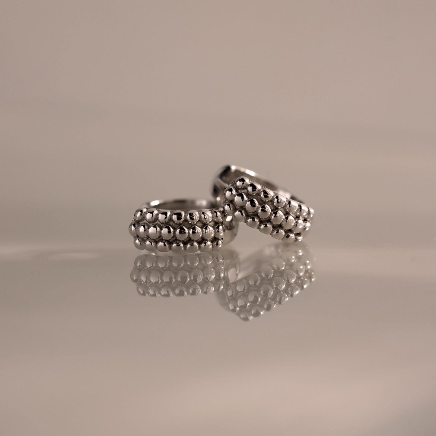 Beaded Chunky Hoops