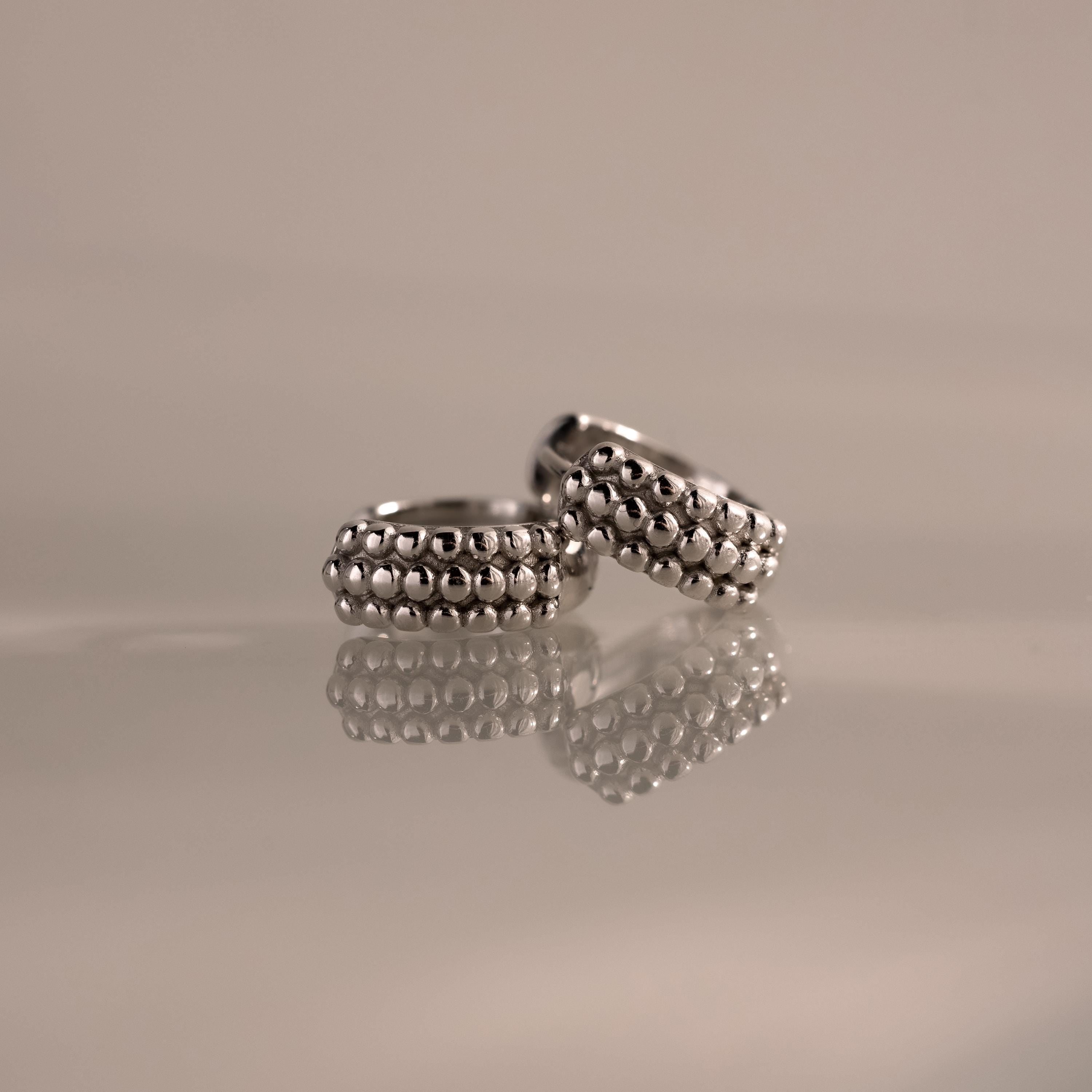 Beaded Chunky Hoops