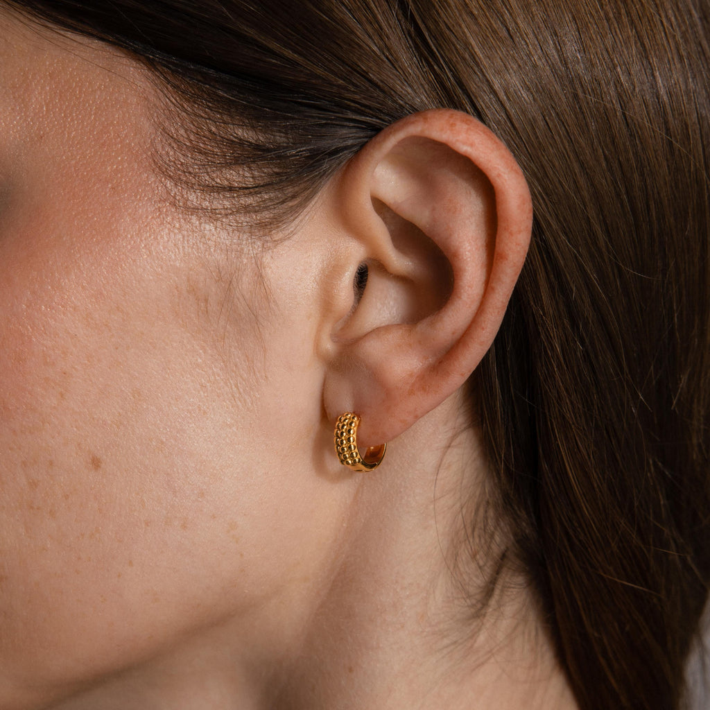 Beaded Chunky Hoops
