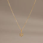Diamond Poinsettia Necklace