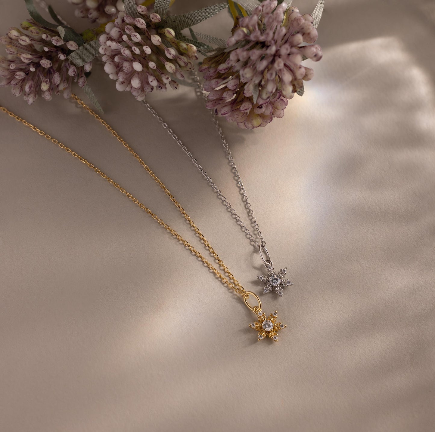 Diamond Snowflake Necklace