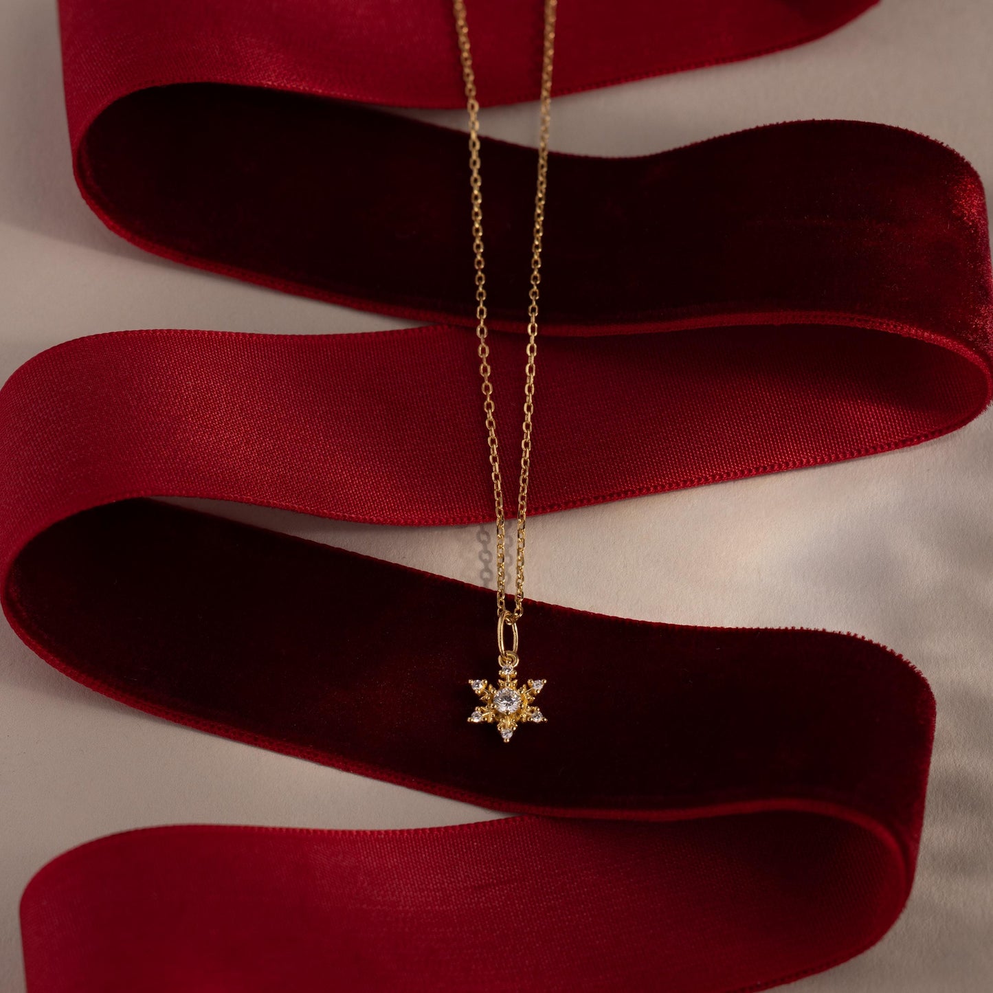 Diamond Snowflake Necklace