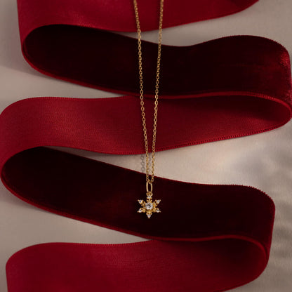 Diamond Snowflake Necklace