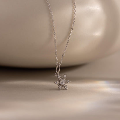 Diamond Snowflake Necklace