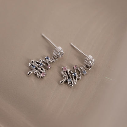 Holiday Diamond Tree Studs