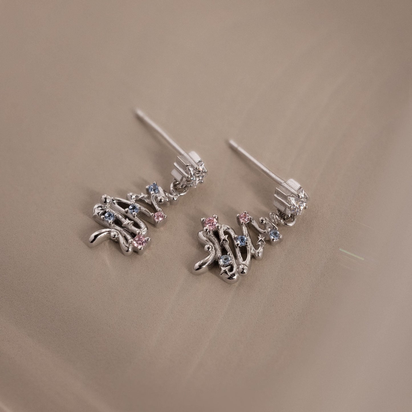 Holiday Diamond Tree Studs