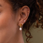 Bubble Initial Flatback Studs